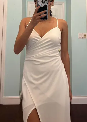 Windsor white long dress thumbnail 1