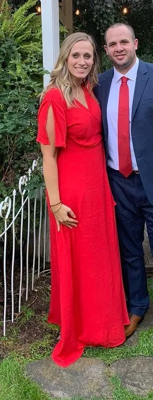 Lulus Red Wrap Dress thumbnail 1