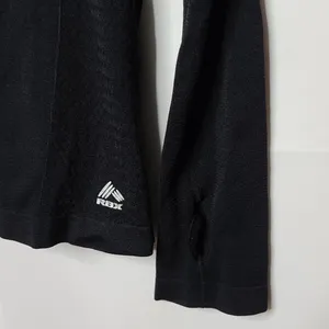 Reebok long sleeve quarter zip warm running shirt thumbnail 3