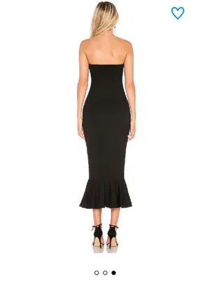 superdown Maxi Black Dress Izzy Ruffle thumbnail 3