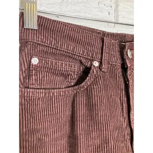BDG Corduroy Pants Womens 25 Brown Excellent High & Wide Leg High Waisted Cotton thumbnail 2