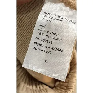 Naked Wardrobe NEW Women XS Oatmeal Oversized Joggers Streetwear Lounge Chic thumbnail 8