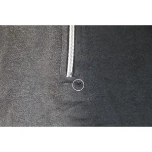 Two Tone Half Zip Hoodie Sweater Size L thumbnail 4