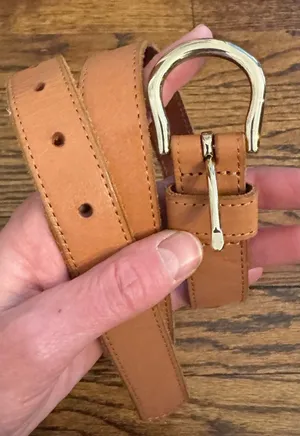 EXPRESS Genuine Leather Belt Minimalist Streetwear Size S/P thumbnail 1