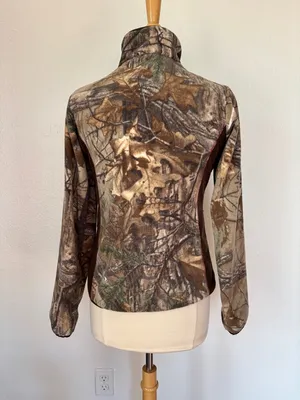 Game Winner Camouflage Fleece Collared Zip Up Jacket thumbnail 6