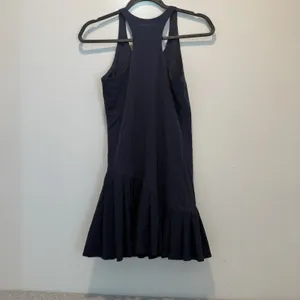 Outdoor Voices Tennis Dress Pleated Asymmetric Hem Racerback Quarter Zip XS thumbnail 5