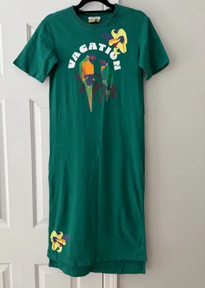 Anthropologie Celandine x Claire Colin Crew-Neck T-Shirt Midi Dress, Size XXS thumbnail 7