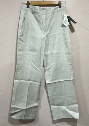 Lauren Ralph Lauren Womens Cream Linen Pants Size 6 thumbnail 1