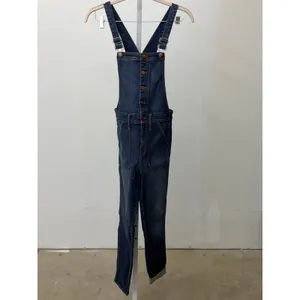 Madewell Size Small Blue Denim Button Front Slim Jean Casual Classic Overalls thumbnail 3