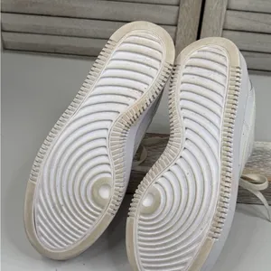 NIKE Women's Court Vision Alta Platform Sneakers White-9 thumbnail 8