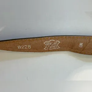 Vintage Tommy Hilfiger Square Buckle Croco-Print Leather‎ Belt Size XS (24”) thumbnail 6