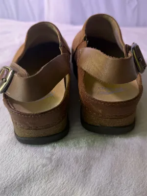 Dansko Chestnut Brown Leather Slingback Clogs thumbnail 7