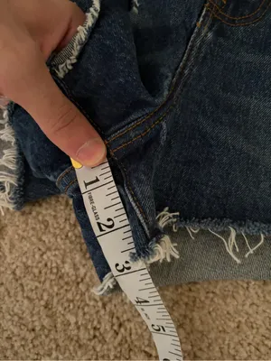 Abercrombie and fitch blue distress Raw Hem Distressed Denim Shorts 30(10) NWT thumbnail 11