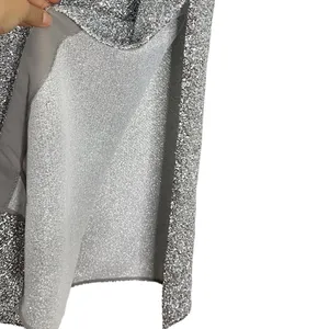 Rhode Stella Maxi Dress Silver Metallic Gown‎ Slit thumbnail 6
