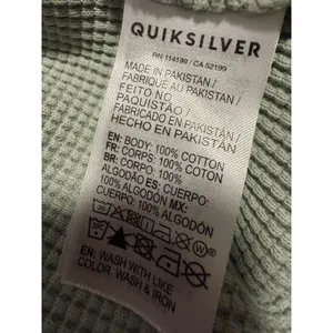 Quiksilver Surf Waffle Green Shorts Sunshine Land Tracksuit Comfy Loungewear thumbnail 5