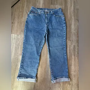 VTG RIDERS Classic Blue Denim Jeans Mom Jeans Relaxed High Waist Size 33 34 thumbnail 3