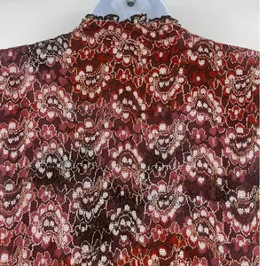 Cato Lace Babydoll Womens Shirt Sz XL Brown Ruffle Boho Y2K Romantic Floral Fall thumbnail 7