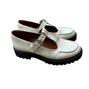 Reformation Abalonia Patent Leather Mary Jane Loafer Platform Retro Preppy thumbnail 2
