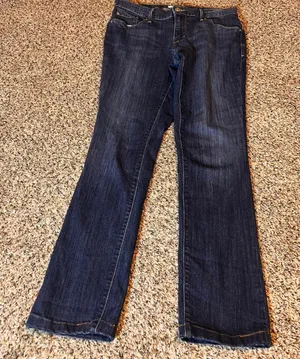 Levi's 505 Straight Leg Jeans Women's Size‎ 28 Dark Wash Denim thumbnail 1