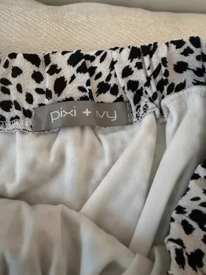 White and Black Printed Skirt thumbnail 3