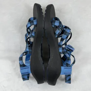 Chaco Z Cloud 2 Womens 7 Blue‎ Checkered Strappy Toe Loop Hiking Sandals J106820 thumbnail 9