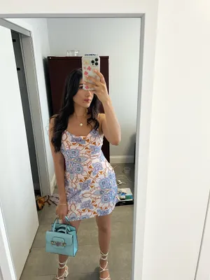 Mini pattern dress Multiple thumbnail 2