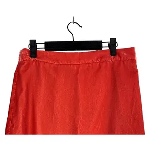 J.Crew Soft Velvet Mini Skirt Lined Lightweight Zip Up Back 4 Coral Orange Shade thumbnail 3