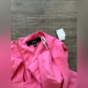 Lulu's Pink Halter Midi Dress thumbnail 12