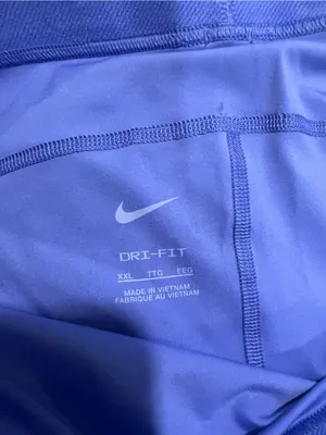 Nike Women’s Blue Elastic-Waist Bike Shorts thumbnail 5