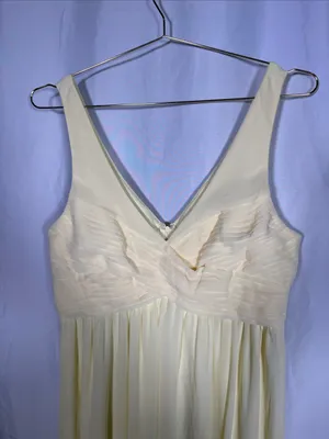 Birdy Grey Womens Chiffon Laurie Dress Butter Yellow Xl thumbnail 3