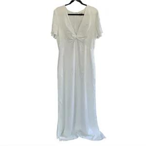 Show Me Your Mumu Rome Twist Gown Ivory Luxe Satin Extra‎ Large thumbnail 4