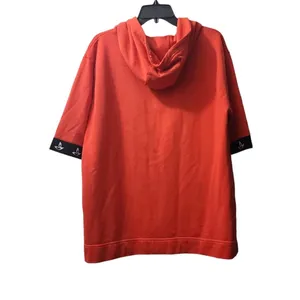 Tamela Mann Orange Zip Up Hoodie Short Sleeve Casual Top Size‎ 14/16 thumbnail 2