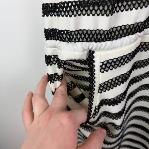 Calvin Klein Striped Mesh‎ Dress Cover Up L/XL Lightweight Sheer Nautical Resort thumbnail 5
