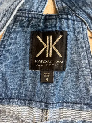 Womens Kardashian Kollection Denim Jean Overalls - 8 thumbnail 5