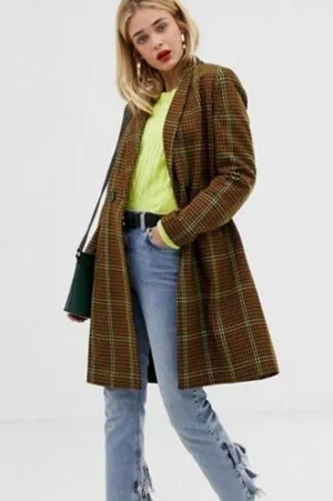 Stradivarius Plaid Jacket thumbnail 1