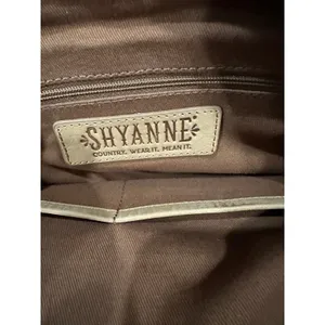 Shyanne Cowhide Hair-On Leather Tote Bag Metallic Speckled Laptop Carryall thumbnail 7