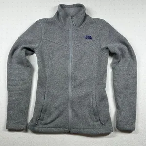 The North Face Women’s Fleece Jacket Size XS Gray Full Zip Lightweight Outdoor thumbnail 1