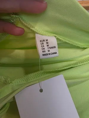 Floerns Double Choker Halter Top Green Size M thumbnail 3