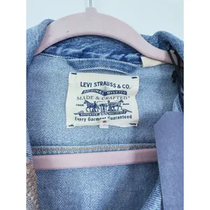 NWT Levis Womens Trucker Denim Jacket Western Boho Embroidered Small Cowgirl thumbnail 6