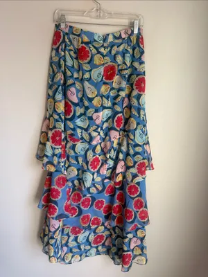 Anthropologie Hutch Medley Tiered Maxi Skirt Medium thumbnail 4