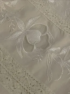 Free People Sivan Embroidered Blouse Ivory Small Boho Lace Crinkle Gauze Peasant thumbnail 11