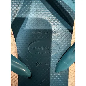Havaianas Thong Flip Flop Blue With Brazil Flag US 4/5 thumbnail 3