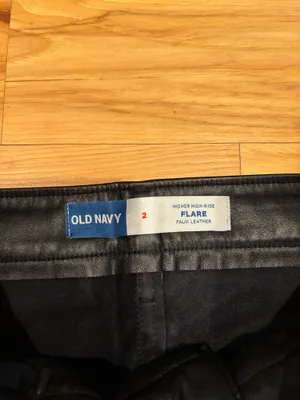 Old Navy Leather Flare Pants thumbnail 2