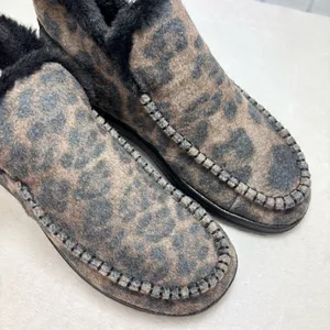 Hey Dude Denny Leo Nut‎ Leopard Print Ankle Boots size 9 thumbnail 2