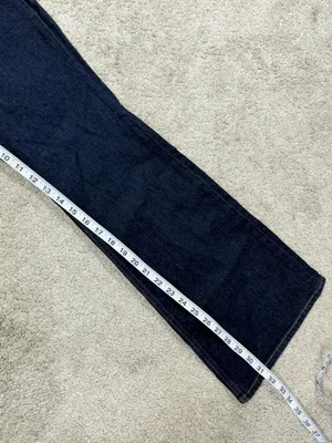 Abercrombie & Fitch Women’s High Rise Boot Cut Jeans in Dark Blue 30 thumbnail 14