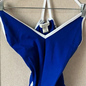 FINAL MARKDOWN Bozzolo Royal Blue and White bodysuit large thumbnail 4