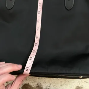 Lauren Ralph Lauren Keaton medium‎ tote bag in black nylon leather thumbnail 10