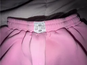 SHEIN Pink Fleece Jogger Pants thumbnail 2