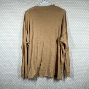American Eagle Tan Graphic Print Long Sleeve Top‎ thumbnail 6