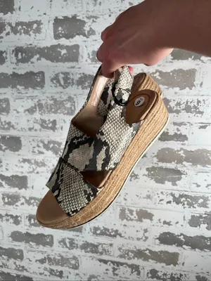Dr. Scholls | women snake print platform sandals thumbnail 7